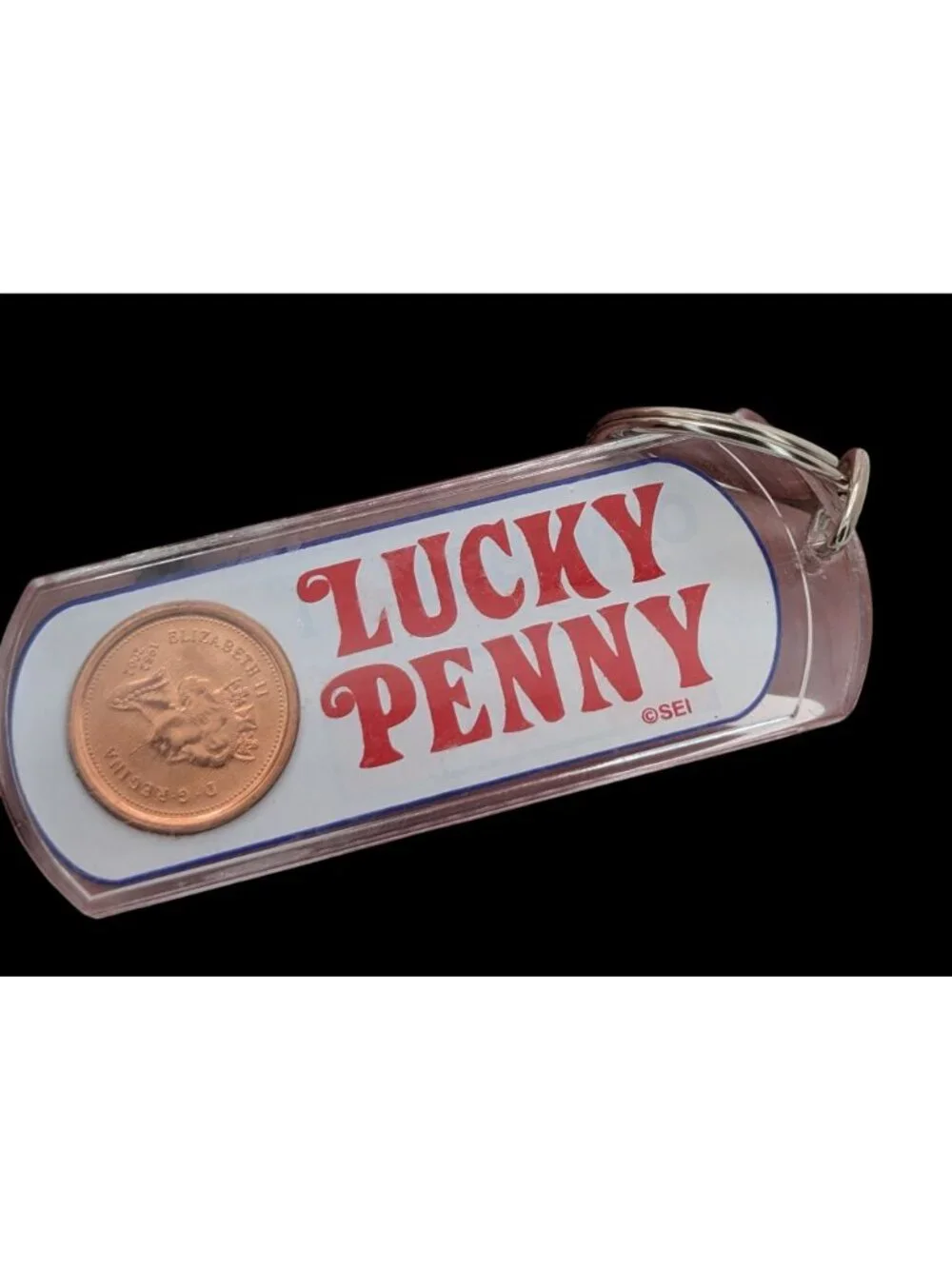 Retro Canada Lucky Penny Toronto Souvenir Keychain Canadian Coin Maple Leaf